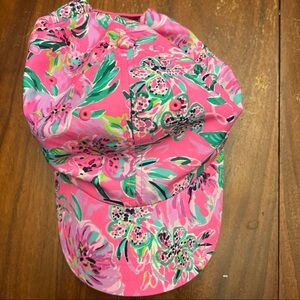 Lilly Pulitzer Run Around Hat Pink breathable one size